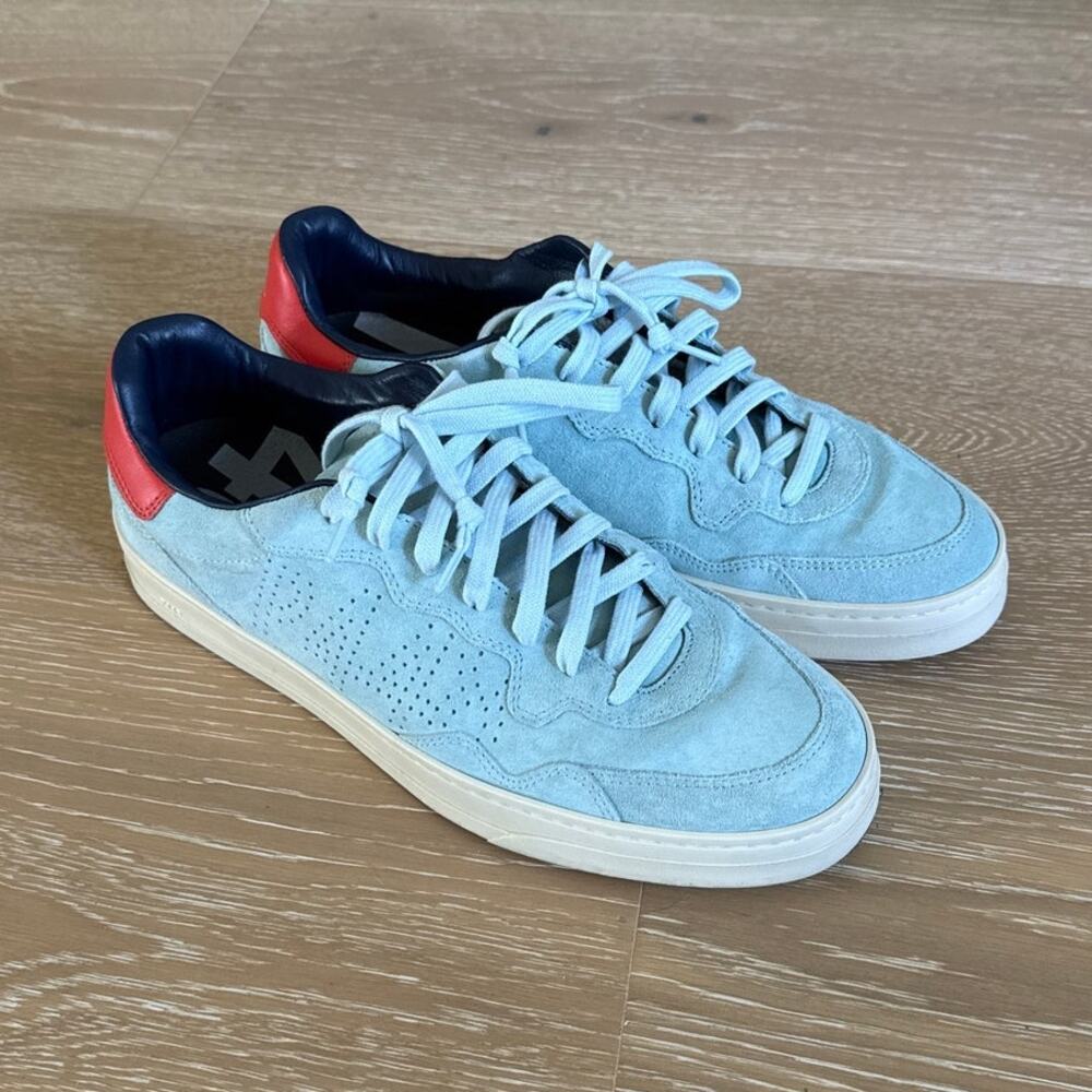 P448 Men's Sneakers Low Top Size EU 42 Blue Red
